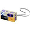 APGLSXY Fotocamera piccola con doppia lente definizione 4K con automatico, giallo | Telecamera portatile da pollice, video 4K, doppia lente, integrata, foto chiare per fotografia di viaggio