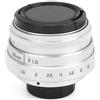Cryfokt Obiettivo C Mount Manuale F1.6 Fotocamera Ritratto (SILVER) | Lente di Messa a Fuoco Grande da 35mm, Rivestimento Multistrato MC, Diaframma a 12 Lame, Corpo in Lega di Alluminio