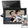 Nixplay 10,1 Pollici Intelligente Digital Photo Frame Touch Screen WiFi (W10K), Nero-Argento, Condividi istantaneamente clip video e foto via e-mail o tramite l'app Mobile (vecchio)