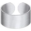 Richsteel Anello da dito aperto regolabile Polsino Anello per pollice Anello a fascia larga 10mm Adatto per taglia USA 6-12 (taglia UK L1/2-Y) Regalo per amante Gioielli in acciaio inossidabile Anello unisex