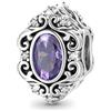 GNOCE Viola Cubic Zirconia Pietra Nobiltà Pendenti E Ciondoli Perline Argento Sterling Fit Braccialetto/Collana Gioielli Regalo Per Le Donne Ragazze Figlia