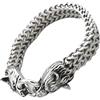 Yardwe Bracciale Uomo in Acciaio Inossidabile Doppio Cerchio | Finitura Lucida, Resistenza All'ossidazione e Tocco Liscio, Stile Vichingo per Moto, Serate e Regali