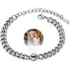 kaululu Bracciale da Uomo con Perline Personalizzato con Due Nomi Bracciale di coppia Gioielli Natale San Valentino Migliori regali per gli amanti e gli amici