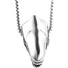 OAKKY Collana Singola per Testa aliena iperbolica in Acciaio Inossidabile 316l
