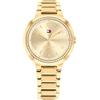 Tommy Hilfiger Orologio analogico Tommy Hilfiger da donna con bracciale in acciaio tono oro