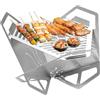 Generico Braciere,Riscaldatore Griglia Pieghevole - Focolare Per Esterni,per Famiglia Amici Adulti Giardino Esterno BBQ Terrazzo