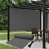 AJALGZ Tenda a Vela Rettangolare 0.8x0.9m | Impermeabili Tenda Ombreggiante de Esterno, PES Poliéster Protezione UV Al 95% | Telo Parasole Alta Qualità per Giardino e Terrazza, Balconi, Antracite
