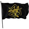 934 Bandierine Bandiera Della Sicilia, Colori Vivaci Bandiere Da Giardino Classica Flag Per Interno Celebrazione Bar 90X150cm
