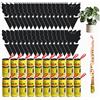 Wyngee 50pz Trappole Mosche Adesivi+Rotolini Acchiappamosche, Wyngee Trappole a Doppia Faccia Trappola Antiparassitaria per Bianche, Zanzare,Afidi,Moscerini,Insetti,Tarli a Balcone,Giardino