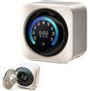 Generic Mini Lavatrice Portatile, 7 Programmi, Asciugatura Ad Aria Calda A 65°c | Comando Touch, Lavaggio & Asciugatura in 1 Ora, Autopulizia del Cestello, Ciclo Caldo/Freddo(white,wall)