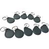 JYJRFID 10 portachiavi M1 Classic 1K, 13,56 MHz ISO14443A NFC RFID chiavi di accesso, leggibili e scrivibili (grigio)