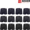 Set 12 Pezzi Boxer Uomo Mutande Cotone Elastico Intimo Nero Grigio Blu VEQUE