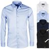 Camicia Uomo Sartoriale Manica Lunga Classica Elegante Camicie Cotone Slim VEQUE