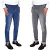 Jeans Uomo Cotone Blu Nero Pantalone Casual Tasca America 44 46 48 50 52 54