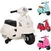 HOMCOM Moto Elettrica per Bambini Batteria 6V Fari e Clacson 18-36 mesi