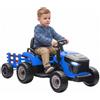 AIYAPLAY Auto Elettrica per Bambini 3-8 Anni con Rimorchio Staccabile, Blu