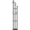 HOMCOM Appendiabiti Girevole 8 Ganci e 4 Mensole Stile Industriale Ø30x175cm