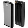 Forever Powerbank TB-411 con 4 cavi inclusi USB-C + USB-A + Micro-USB - 10000mAh