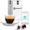NERORISTRETTO 100 Cialde Capsule Caffè Compatibili Nespresso Miscela Decaffeinato