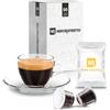 NERORISTRETTO 100 Cialde Capsule Caffè Compatibili Nespresso Miscela Puro Arabica