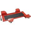 CRUIZER Cavalletto Sposta Moto Scooter Carrello Pedana Universale 4 Ruote Rosso