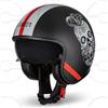 CRUIZER Casco Moto Scooter Custom Omologato MEXICAN Visiera a Scomparsa