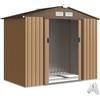 Outsunny Capanno Casetta da Giardino Metallica Porta Utensili 2 Porte Scorrevoli