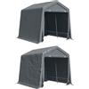 Outsunny Tenda per Auto in Metallo e Tessuto PE Grigio Scuro