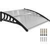 Outsunny Pensilina in Policarbonato 103x96.5cm con Kit Montaggio Trasparente