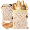 GmeDhc 2 Pezzi Sacchetti Pane Cera Dapi 43 × 33CM | per Alimenti Baguette Frutta Verdura