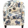 AQIGR Copripoltrona 1 Posto Elasticizato Copripoltrona Chesterfield Antiscivolo Stampata Copri Poltroncina Universale Rimovibile Lavabile Fodera per Sedia da Club (Color : #2)