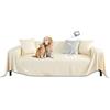 BXFUL Copridivano Impermeabile 1 2 3 4 Posti, Fodera Antiscivolo per Divani Stagionale, Lavabile Copertura Divano per Cani e Gatti, Protezione per Mobili in Salotto (Beige,180X130cm)