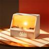 Vurlexat Sveglia Simulazione Dell'alba Con sei opzioni di illuminazione ambientale,sveglia smart Con suoni della natura rilassanti,Wake-up Light, Doppia Alarm Clock, Snooze, Altoparlante Bluetooth,D'alba
