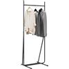 vidaXL Stendibiancheria Nero 62 x 48 x 158 cm Acciaio