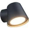 Klighten Lampada da parete GU10 per esterni/interni, moderna illuminazione da parete, impermeabile IP65, lampada da parete in alluminio+PC, esterno per giardino balcone, lampadina non inclusa