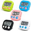 Druuzyl 5 Pezzi Timer da Cucina Digitale con Grande Display LCD, Timer Cucina Timer Digitale Cronometro Conto Alla Rovescia con Supporto Magnetico Buco, Per Cucinare, Cuocere Al Forno