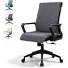 Bocguy Coprisedie con Schienale Impermeabili, Rimovibile, Universale, Cucina (Grigio, L)