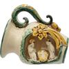 sicilia bedda - Presepe in Ceramica di Caltagirone - Realizzati interamente a Mano (Natività Giara, Verde e Arancio)