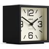 Newgate® Cube sveglia | Allarme retrò a forma di cubo a design | Nero | Ideale per comodino, scrivania, mensola e camino | Accessorio retrò da letto e ufficio di metà secolo
