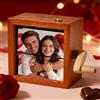 Smile lab Mini album fotografico personalizzato a manovella con luce LED e altoparlante musicale - libro con foto da tavolo, regalo creatività romantico