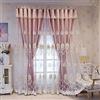 SKWIN Tende Oscuranti per Bambini Ragazze Camera da Letto Soggiorno Doppio Strato Tende Eleganti Trattamenti per Finestre con Rete, 1 Pannello (Color : Pink, Size : 140x225cm(BxH))