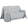 PENSIERI DELICATI Telo Copridivano 180 x 290 cm Made in Italy, Telo Copritutto 100% Cotone Puro, Fantasia Marina Azzurro, Ideale come Telo Arredo, Salvadivano o Copriletto Estivo (1 Piazza)