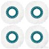 AVAENZO 4 testine di ricambio in microfibra per Clean Twist Disc Mop Systèmes per tutti i tipi di terreno