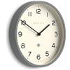 Newgate® Echo Number Four orologio da parete | Orologio rotondo moderno | 30cm | Grigio | Numeri facili da leggere | Ideale per cucina, soggiorno o ufficio