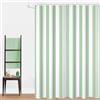 GCIREC Tenda Doccia, 90x180cm, Verde Chiaro Minimalismo moderno Strisce verticali Arte di lusso Impermeabile Tessuto Macchina Lavabile Tenda da Bagno con Ganci