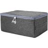 Vylro 30 x 20 x 14 cm Scatola Richiudibile con Lucchetto | Scatola Richiudibile in Tessuto, Scatole Armadio con Serratura, Scatolas Richiudibiles con Coperchiom, per Medicinali