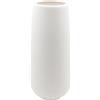 CiciIng Vaso in ceramica bianco alto 28 cm con superficie smerigliata, vasi di fiori moderni per la decorazione di tavoli interni, vasi decorativi per erba pampa, vaso boho per fiori freschi fiori secchi