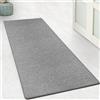 Floordirekt Tappeto passatoia per corridoio, Cucina, Effetto sisal, Lavabile, Antiscivolo, 100 x 300 cm, Argento (Kalkutta)