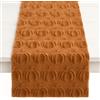 PHENSEM Runner da tavolo autunnale in morbido peluche, motivo zucche arancioni 3D, in morbido peluche, effetto jacquard, decorazione per tavolo da cucina, decorazione per la casa, 33 x 153 cm