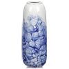 Hollyone Vaso in ceramica blu e bianco da 30 cm, per fiori, vaso da fiori in porcellana cinese per decorazione domestica, ceramica fatta a mano per soggiorno, mensola, tavolo da pranzo, centrotavola,
